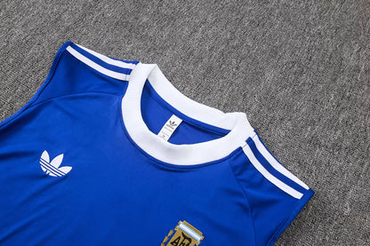 Completino Canottiera Argentina 26/27 Uomo Blu | Kit Allenamento - CalcioVivo
