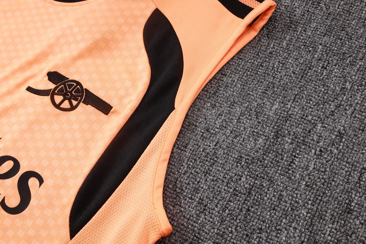 Completino Canottiera Arsenal 26/27 Uomo Arancione | Kit Allenamento - CalcioVivo