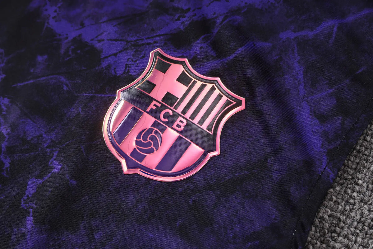 Completino Canottiera Barcelona 26/27 Nero Uomo Nero | Kit Allenamento - CalcioVivo