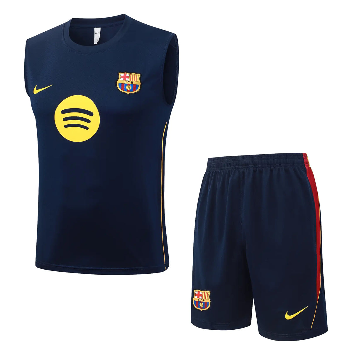 Completino Canottiera Barcelona 26/27 Uomo Blu Navy | Kit Allenamento - CalcioVivo