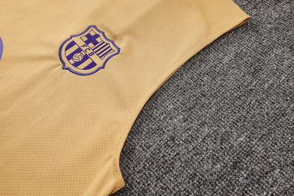 Completino Canottiera Barcelona 26/27 Uomo Oro | Kit Allenamento - CalcioVivo