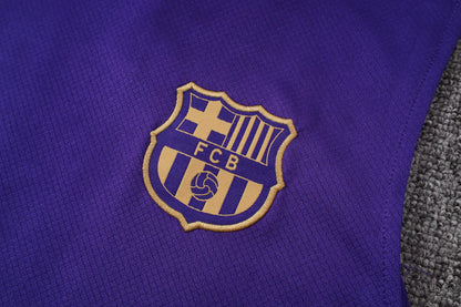Completino Canottiera Barcelona 26/27 Uomo Viola | Kit Allenamento - CalcioVivo