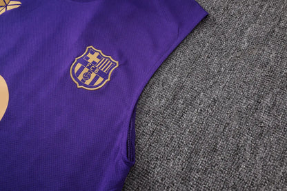 Completino Canottiera Barcelona 26/27 Uomo Viola | Kit Allenamento - CalcioVivo