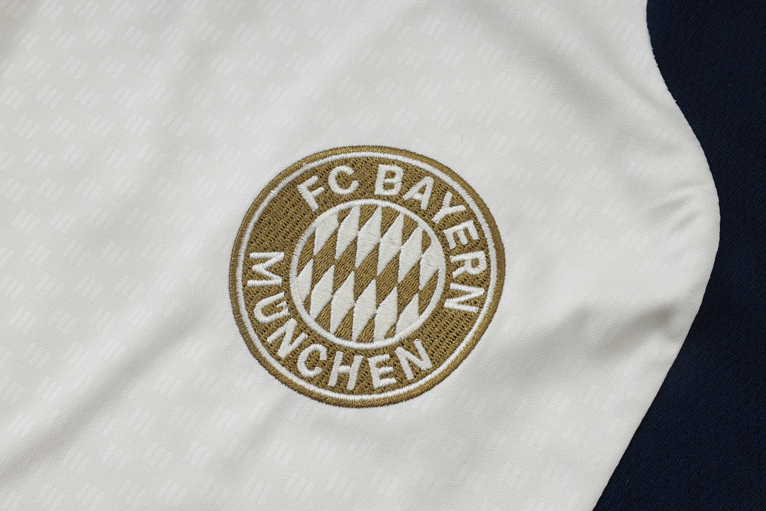 Completino Canottiera Bayern Munich 26/27 Uomo Bianco/Blu Navy | Kit Allenamento