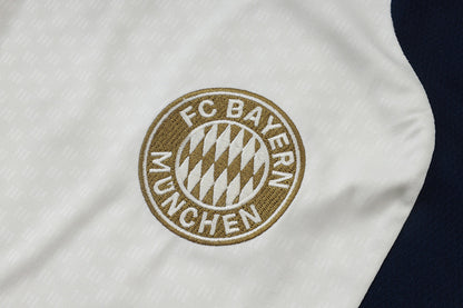 Completino Canottiera Bayern Munich 26/27 Uomo Bianco/Blu Navy | Kit Allenamento