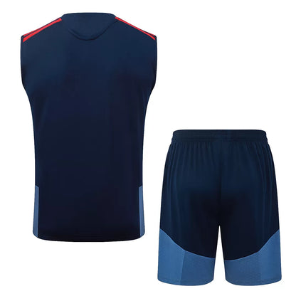 Completino Canottiera Bayern Munich 26/27 Uomo Blu Navy | Kit Allenamento