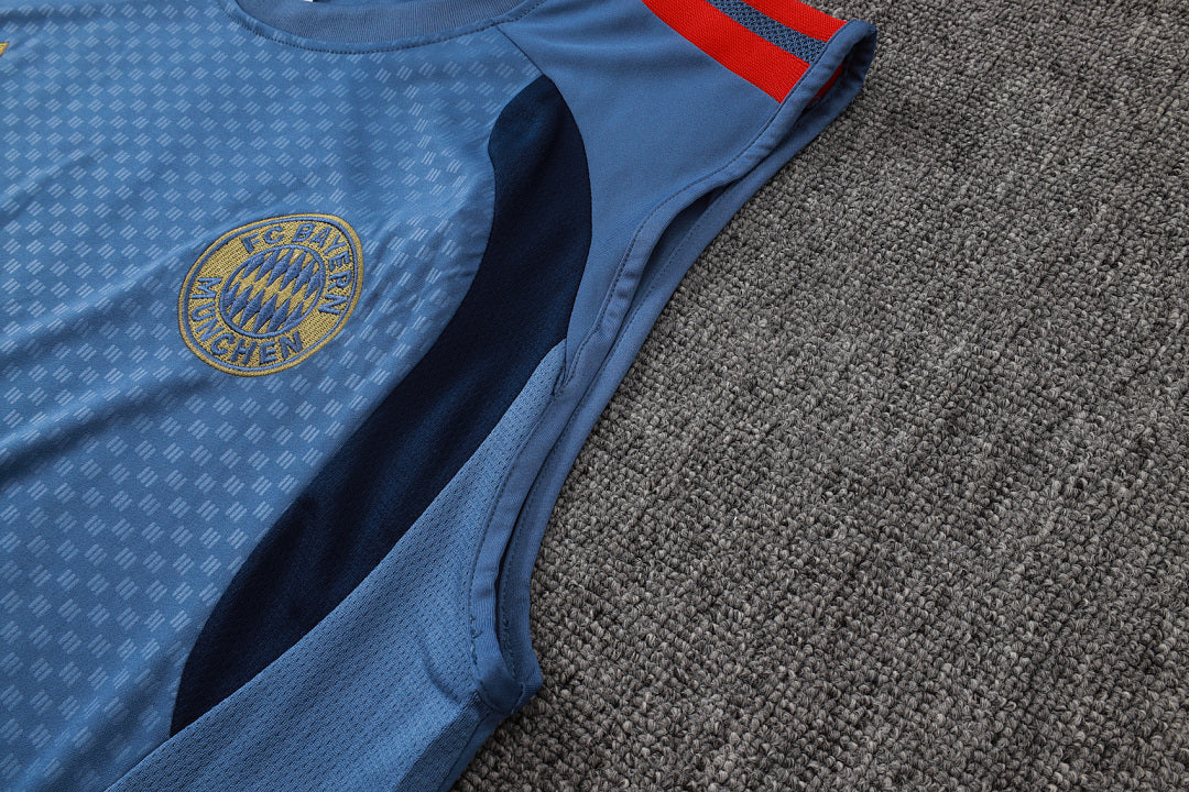 Completino Canottiera Bayern Munich 26/27 Uomo Blu Navy | Kit Allenamento