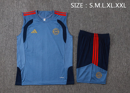 Completino Canottiera Bayern Munich 26/27 Uomo Blu Navy | Kit Allenamento