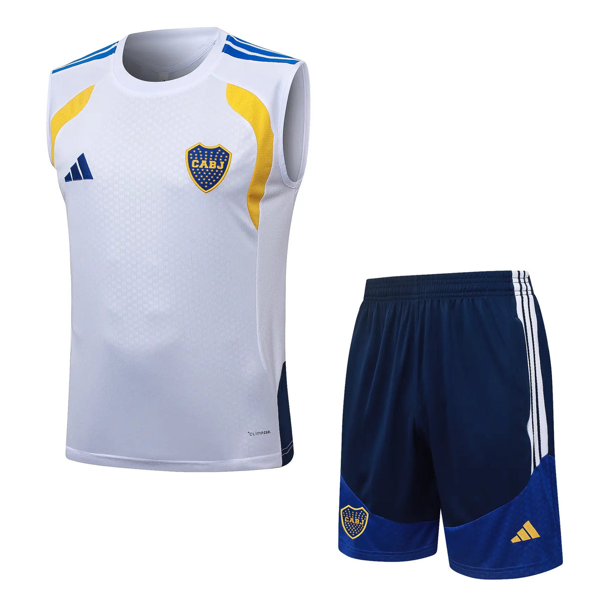 Completino Canottiera Boca Juniors 26/27 Uomo Bianco | Kit Allenamento - CalcioVivo