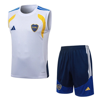 Completino Canottiera Boca Juniors 26/27 Uomo Bianco | Kit Allenamento - CalcioVivo