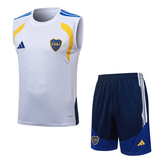 Completino Canottiera Boca Juniors 26/27 Uomo Bianco | Kit Allenamento - CalcioVivo