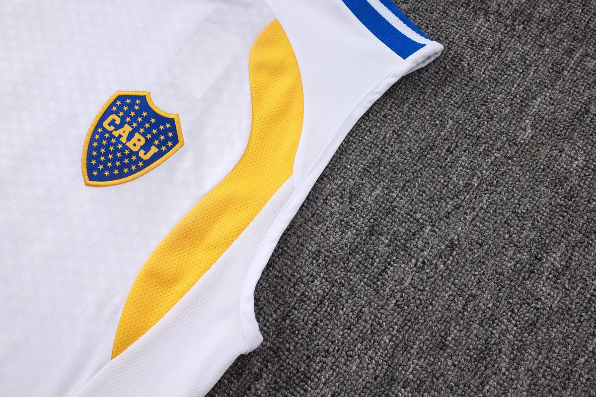 Completino Canottiera Boca Juniors 26/27 Uomo Bianco | Kit Allenamento - CalcioVivo
