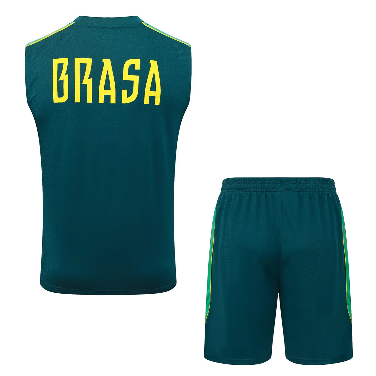 Completino Canottiera Brasile 26/27 Uomo Verde Petrolio | Kit Allenamento - CalcioVivo