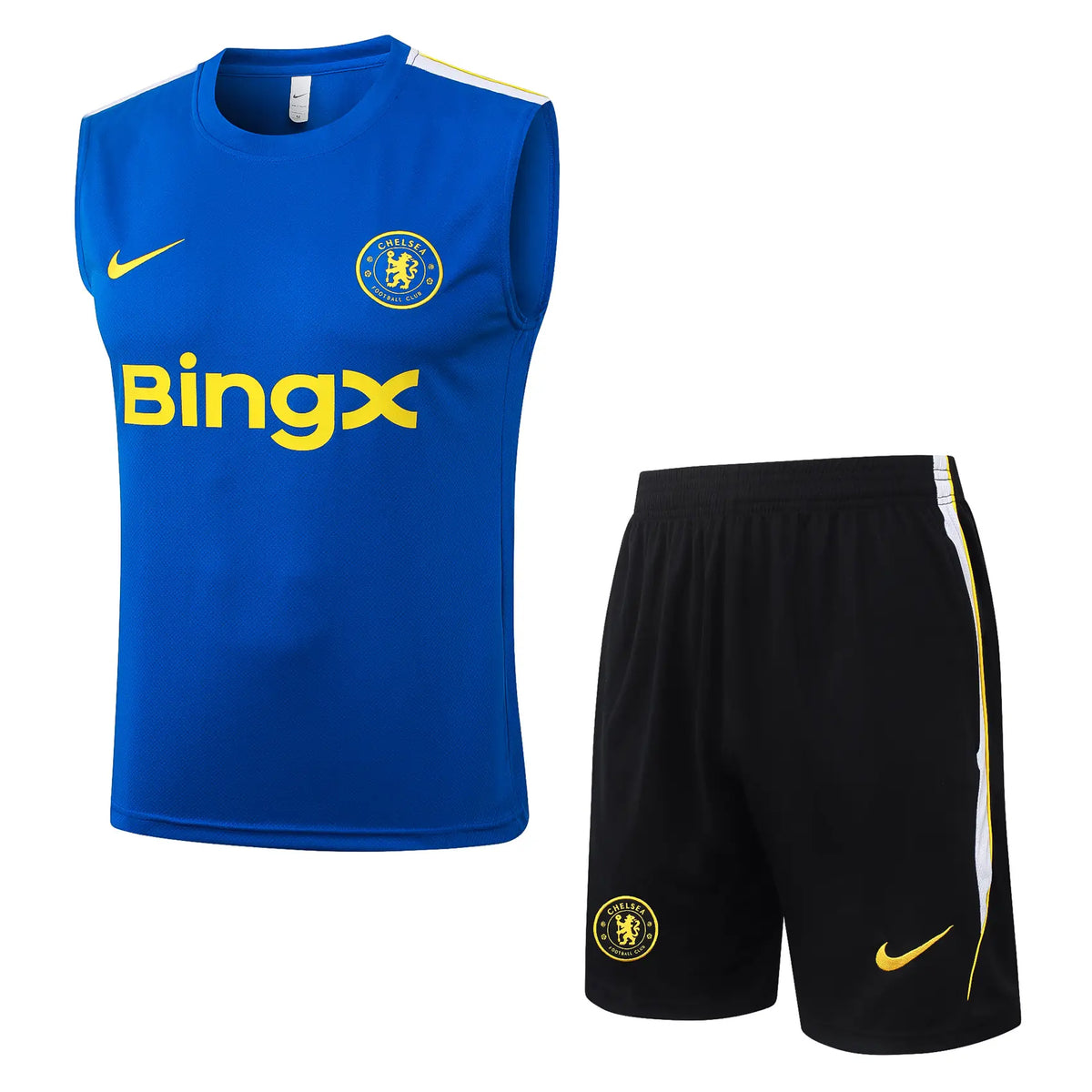 Completino Canottiera Chelsea 26/27 Uomo Blu Elettrico e Nero | Kit Allenamento - CalcioVivo