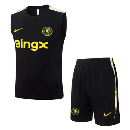 Completino Canottiera Chelsea 26/27 Uomo Nero | Kit Allenamento - CalcioVivo