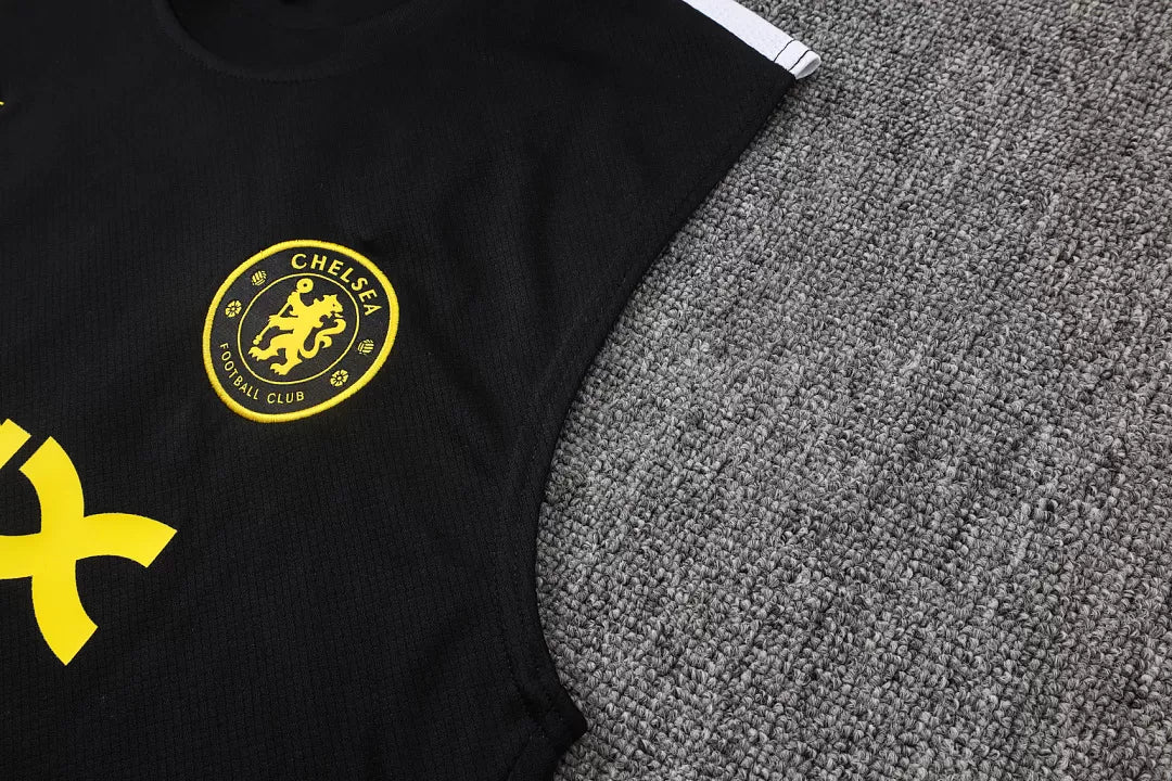 Completino Canottiera Chelsea 26/27 Uomo Nero | Kit Allenamento - CalcioVivo