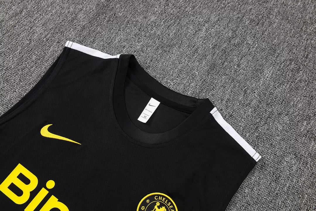 Completino Canottiera Chelsea 26/27 Uomo Nero | Kit Allenamento - CalcioVivo