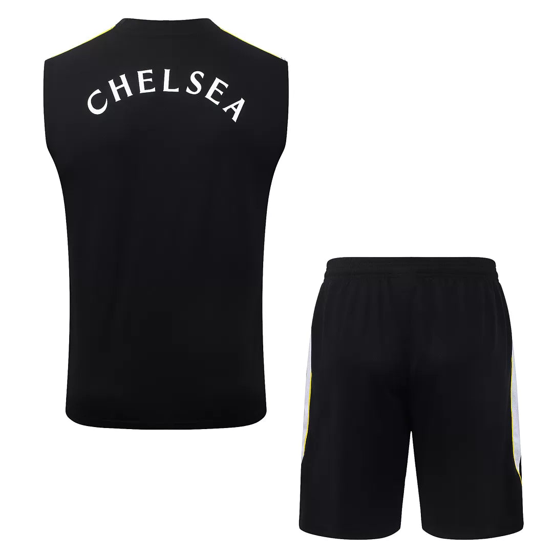 Completino Canottiera Chelsea 26/27 Uomo Nero | Kit Allenamento - CalcioVivo