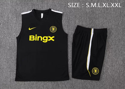 Completino Canottiera Chelsea 26/27 Uomo Nero | Kit Allenamento - CalcioVivo