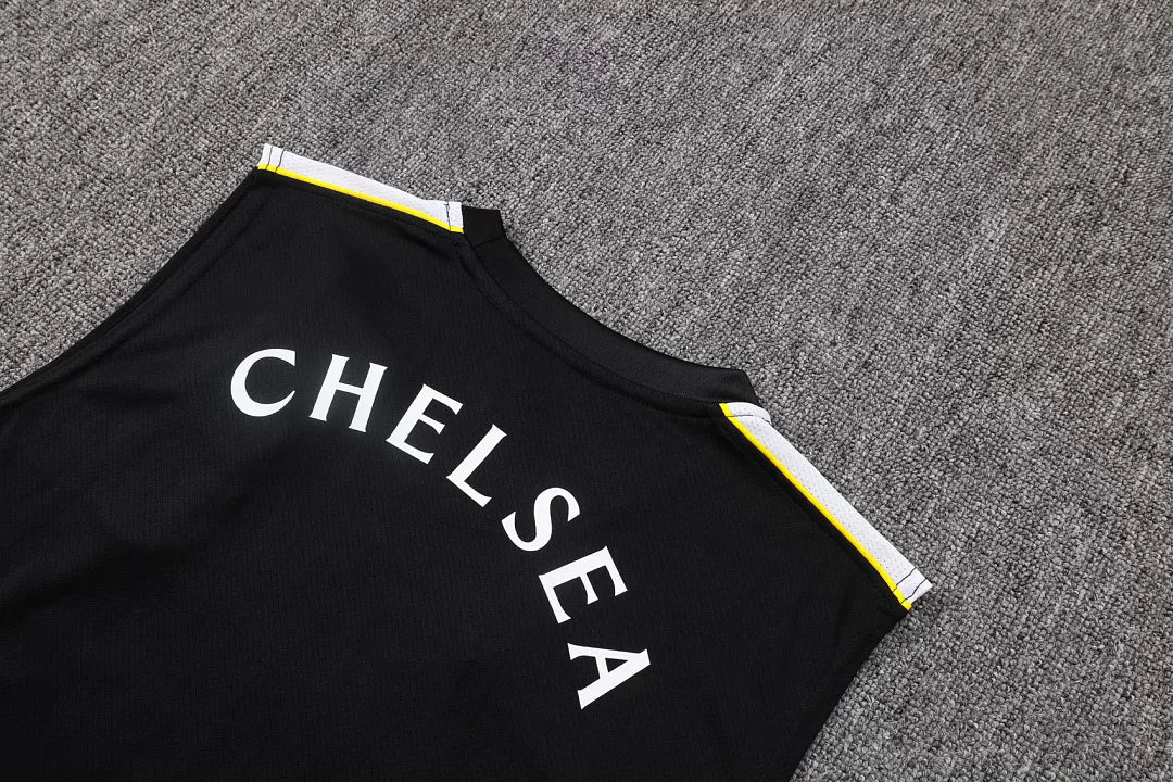 Completino Canottiera Chelsea 26/27 Uomo Nero | Kit Allenamento - CalcioVivo