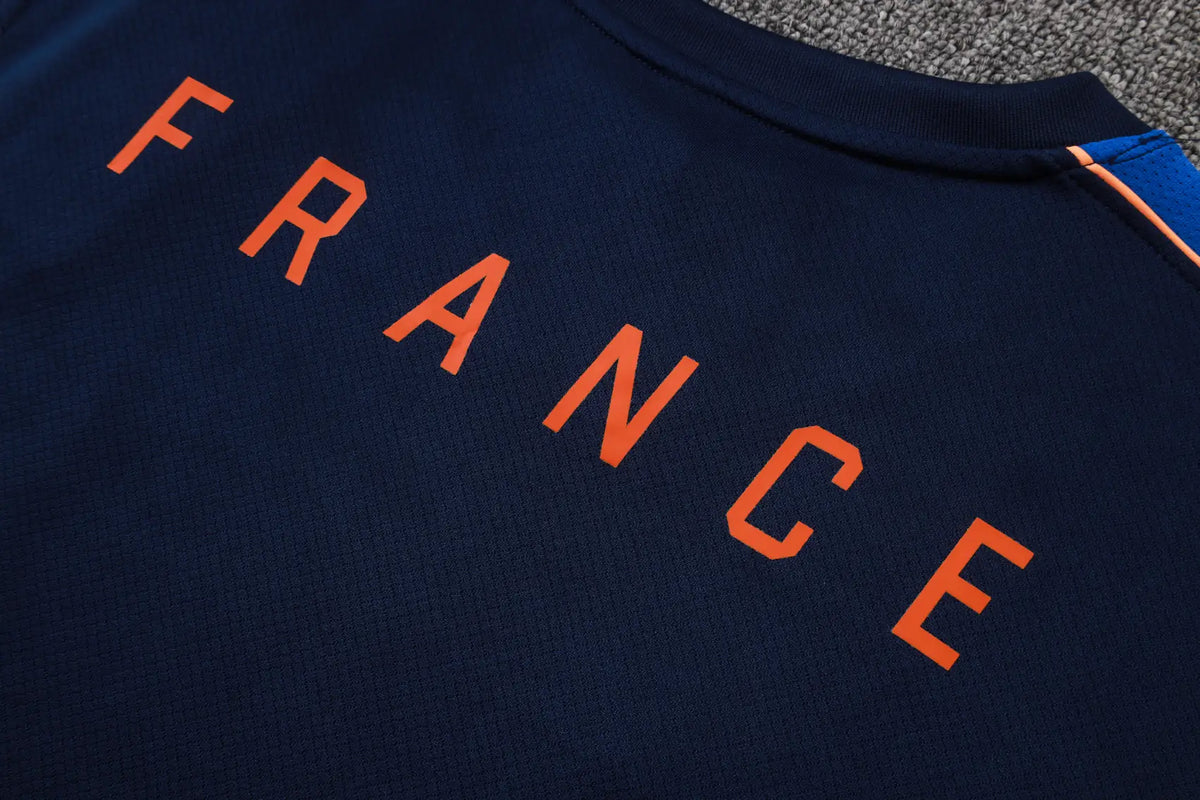 Completino Canottiera Francia 26/27 Uomo Blu Navy | Kit Allenamento - CalcioVivo