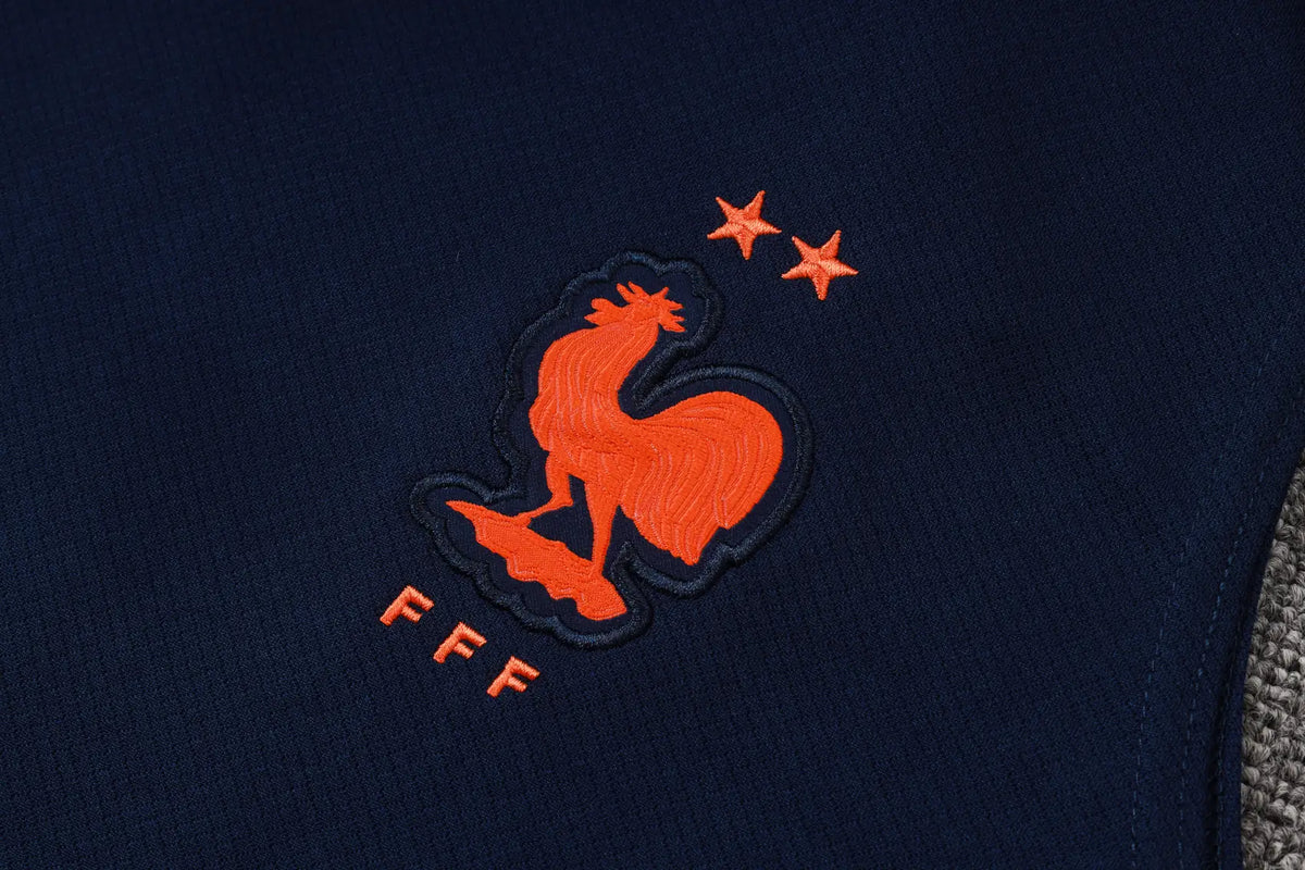 Completino Canottiera Francia 26/27 Uomo Blu Navy | Kit Allenamento - CalcioVivo
