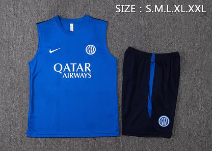 Completino Canottiera Inter 26/27 Uomo Blu | Kit Allenamento - CalcioVivo