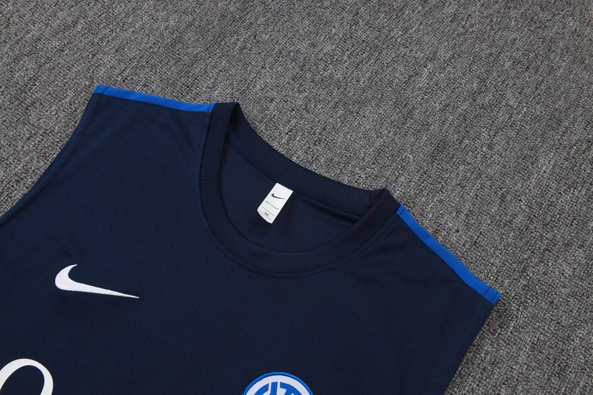 Completino Canottiera Inter Milan 26/27 Uomo Blu Navy | Kit Allenamento - CalcioVivo
