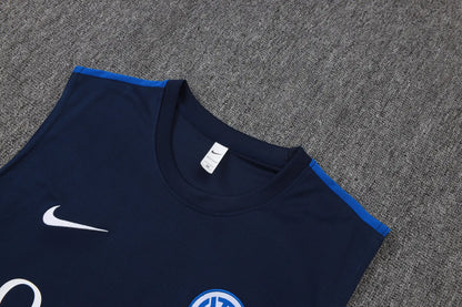 Completino Canottiera Inter Milan 26/27 Uomo Blu Navy | Kit Allenamento - CalcioVivo