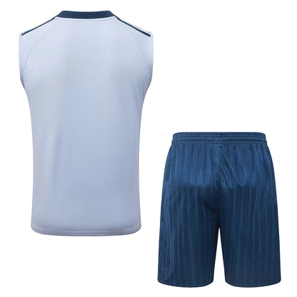 Completino Canottiera Italia 26/27 Uomo Azzurro e Blu Navy | Kit Allenamento