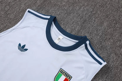 Completino Canottiera Italia 26/27 Uomo Azzurro e Blu Navy | Kit Allenamento