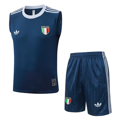 Completino Canottiera Italia 26/27 Uomo Blu Navy | Kit Allenamento