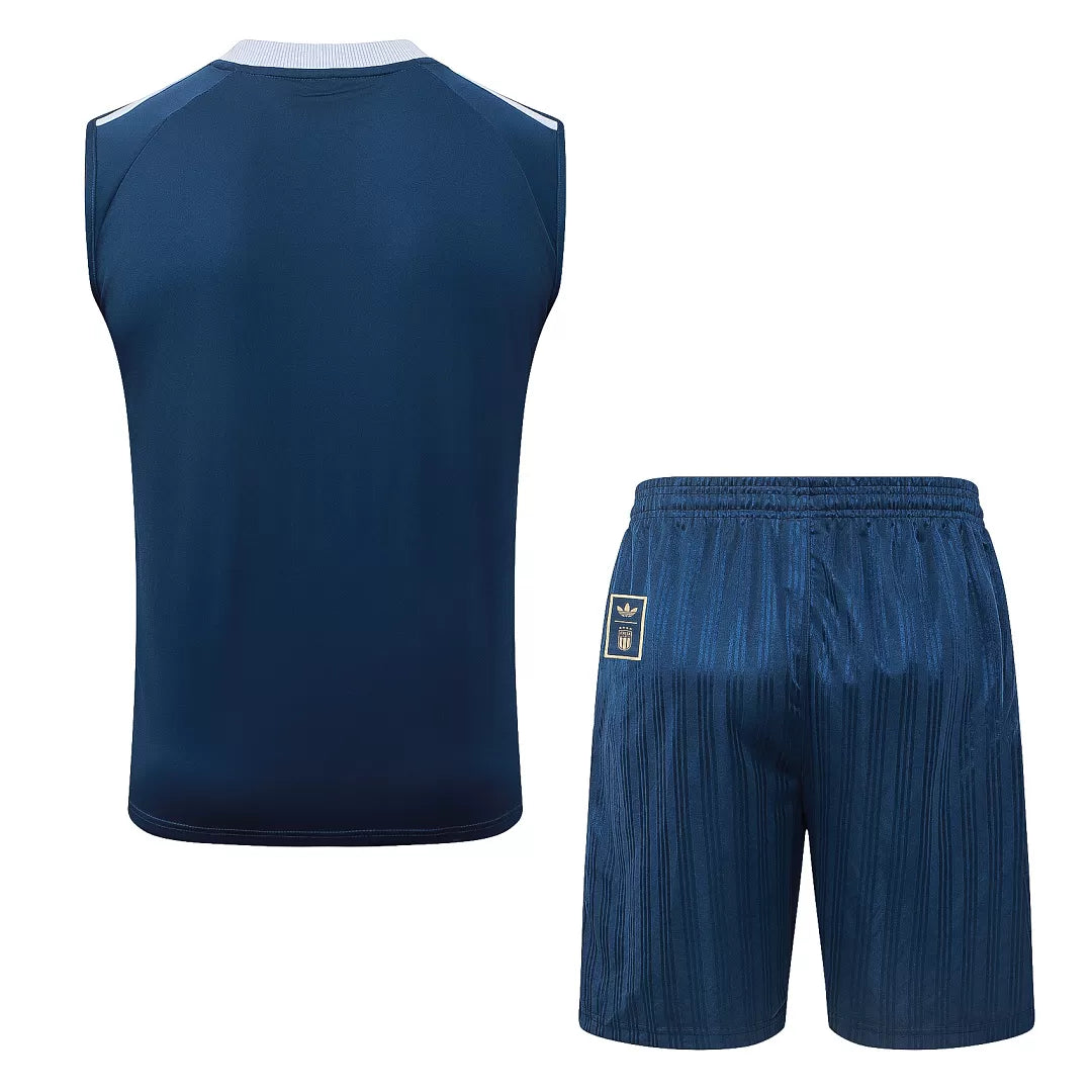 Completino Canottiera Italia 26/27 Uomo Blu Navy | Kit Allenamento