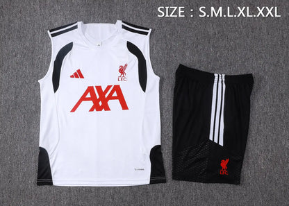 Completino Canottiera Liverpool 26/27 Uomo Bianco | Kit Allenamento - CalcioVivo