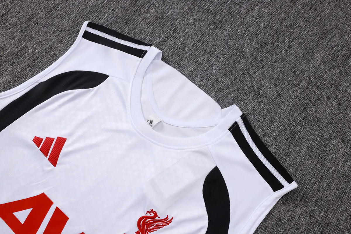 Completino Canottiera Liverpool 26/27 Uomo Bianco | Kit Allenamento - CalcioVivo
