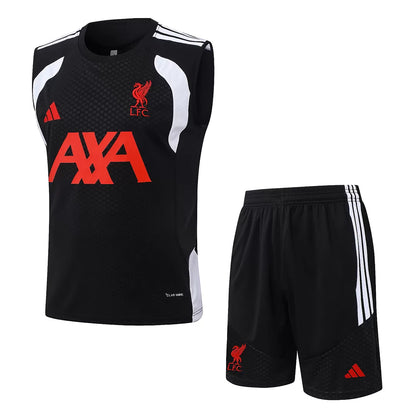 Completino Canottiera Liverpool 26/27 Uomo Nero | Kit Allenamento - CalcioVivo