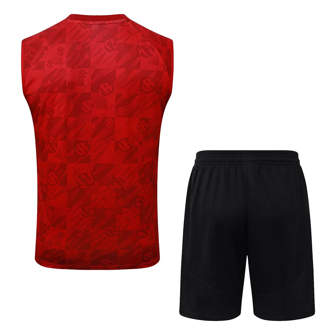 Completino Canottiera Liverpool 26/27 Uomo Rosso e Nero | Kit Allenamento - CalcioVivo