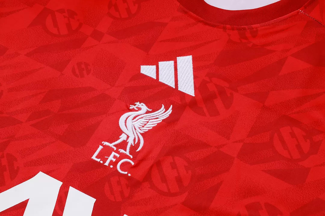 Completino Canottiera Liverpool 26/27 Uomo Rosso e Nero | Kit Allenamento - CalcioVivo