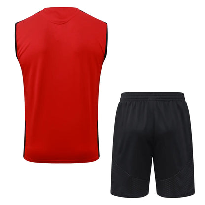Completino Canottiera Manchester United 26/27 Uomo Rosso | Kit Allenamento - CalcioVivo
