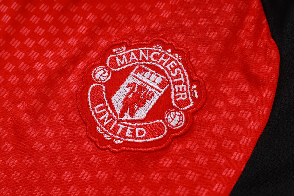 Completino Canottiera Manchester United 26/27 Uomo Rosso | Kit Allenamento - CalcioVivo