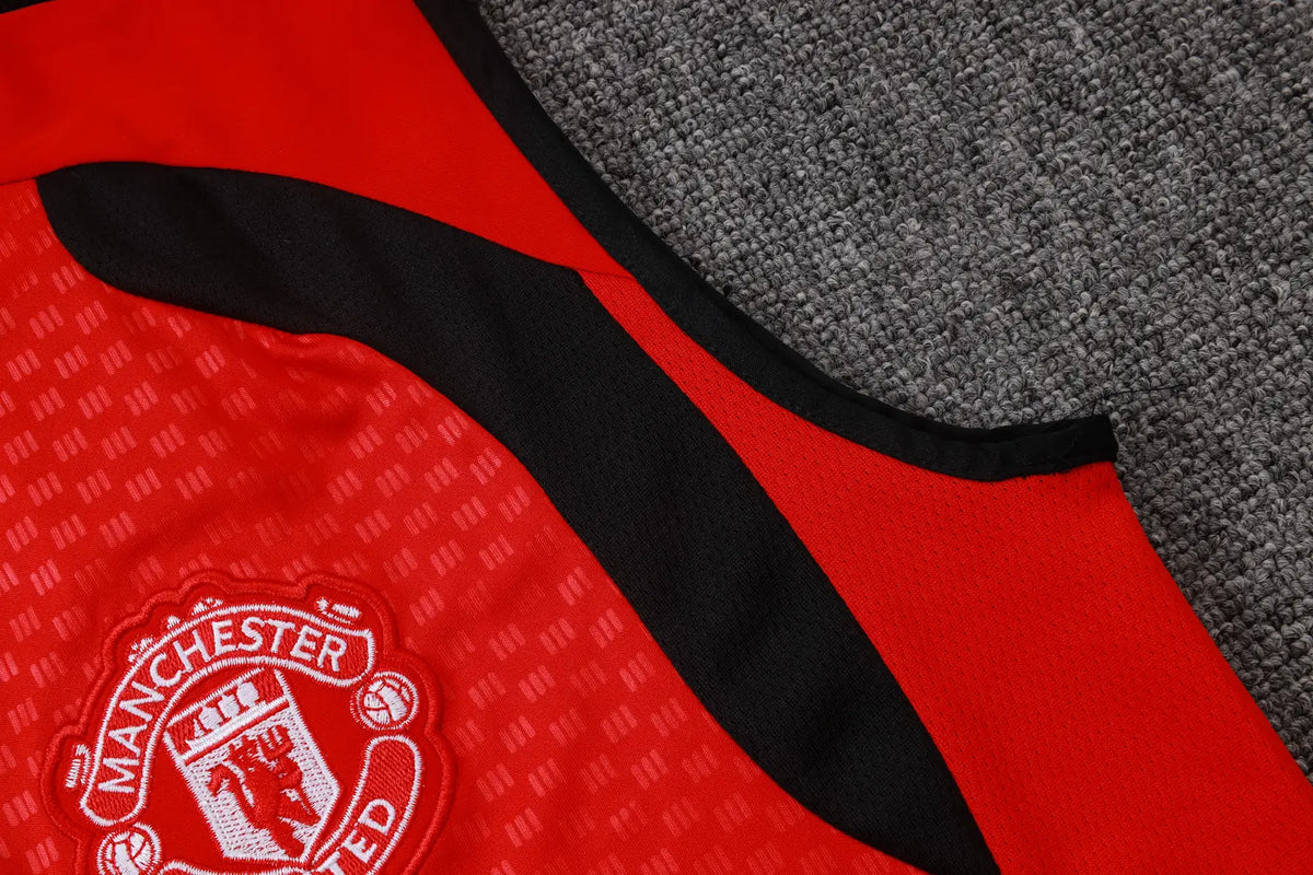 Completino Canottiera Manchester United 26/27 Uomo Rosso | Kit Allenamento - CalcioVivo