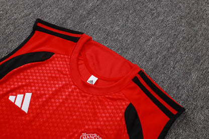Completino Canottiera Manchester United 26/27 Uomo Rosso | Kit Allenamento - CalcioVivo