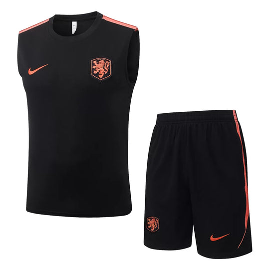 Completino Canottiera Olanda 26/27 Uomo Nero | Kit Allenamento
