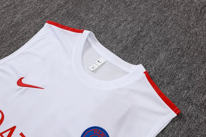 Completino Canottiera PSG 26/27 Uomo Bianco | Kit Allenamento
