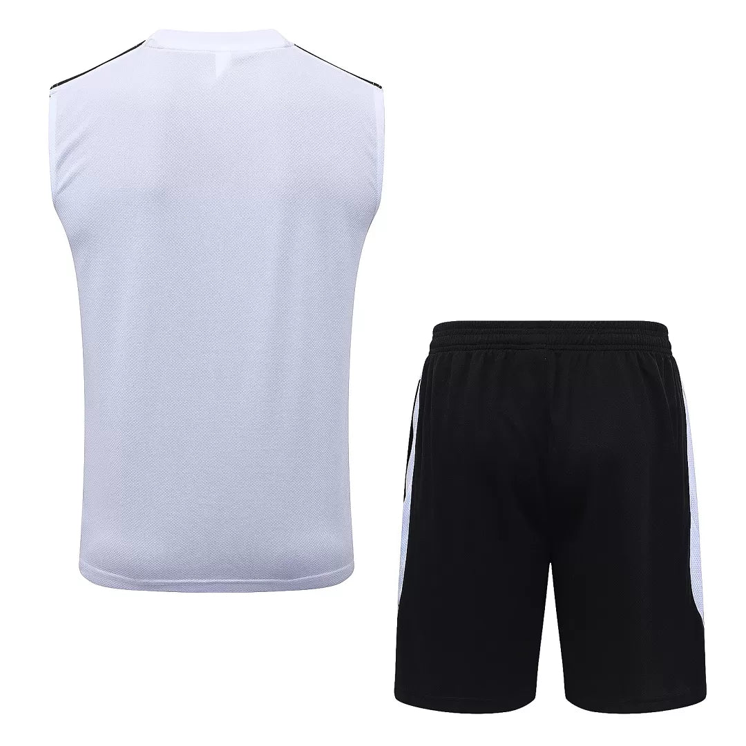 Completino Canottiera PSG 26/27 Uomo Bianco | Kit Allenamento