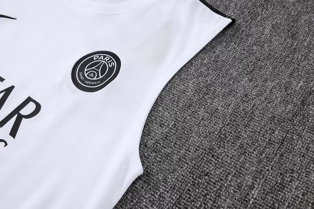 Completino Canottiera PSG 26/27 Uomo Bianco | Kit Allenamento