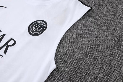 Completino Canottiera PSG 26/27 Uomo Bianco | Kit Allenamento