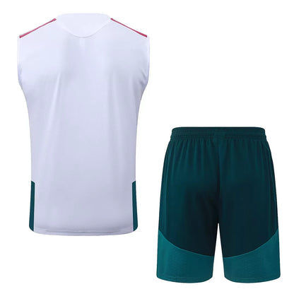 Completino Canottiera Real Madrid 26/27 Uomo Bianco | Kit Allenamento