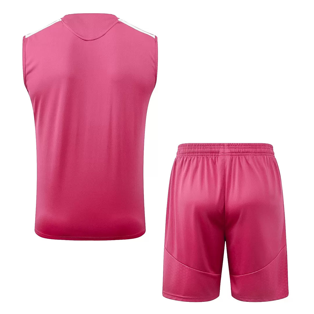 Completino Canottiera Real Madrid 26/27 Uomo Rosa | Kit Allenamento - CalcioVivo