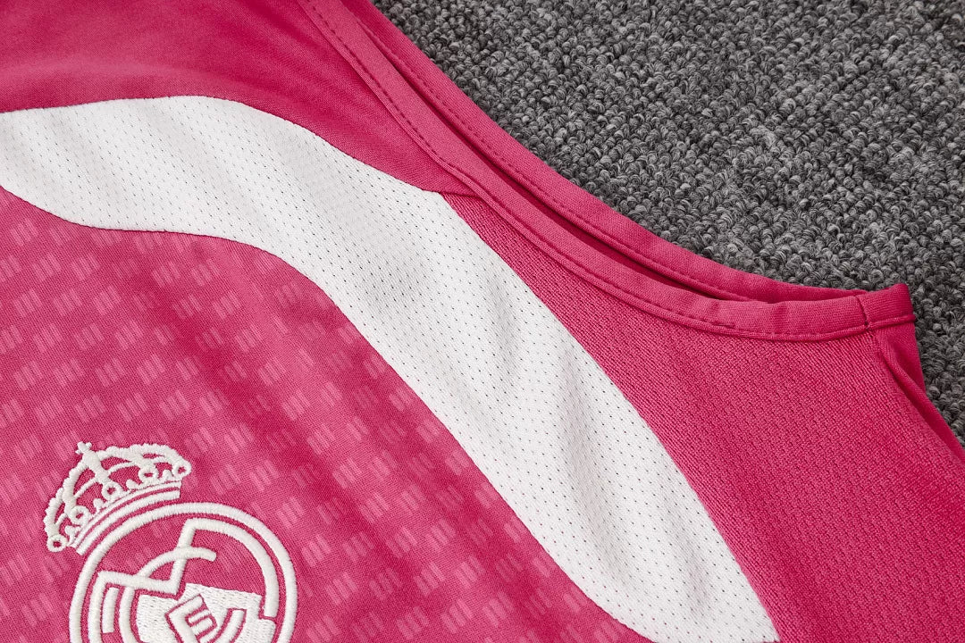 Completino Canottiera Real Madrid 26/27 Uomo Rosa | Kit Allenamento - CalcioVivo